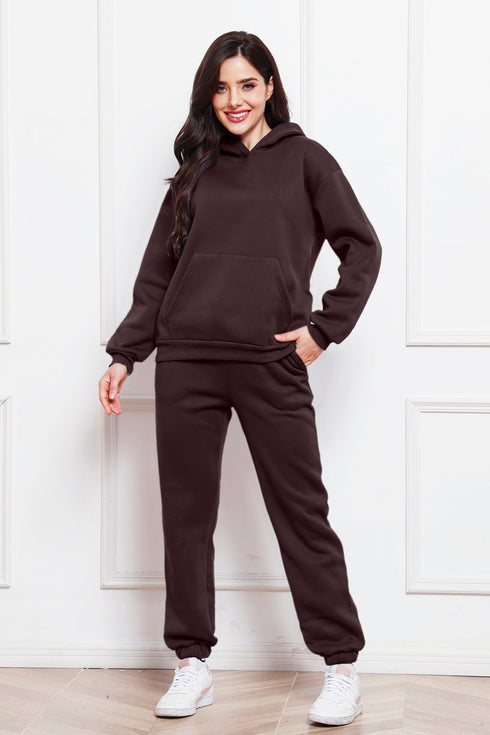 'Sarah' Long Sleeve Hoodie and Pants Set - Celes Fashion
